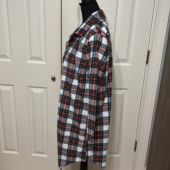 Ink & Ivy Plaid Microfleece Sleep Shirt - Picture 5 of 8